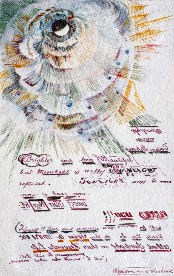 GERRARD Ernest James. Sans titre. 1928. Crayon de couleur sur papier. 24 x 19 cm