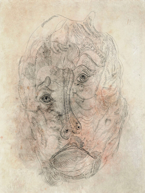  encre et gouache sur papier
 66 x 50 cm