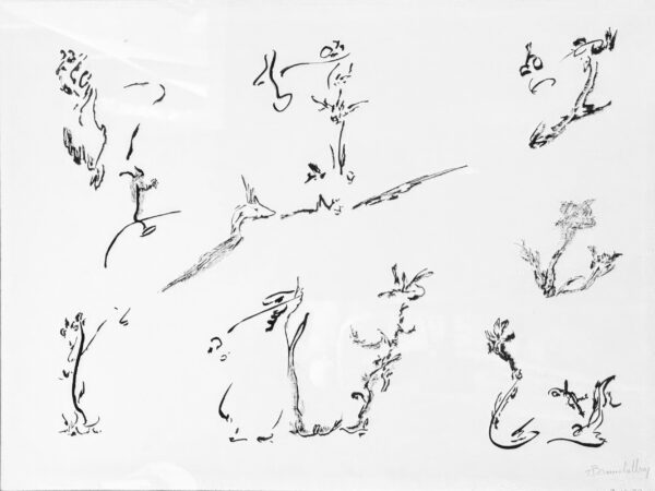 BONNELALBAY Thérèse. Encre sur papier. 28 x 37 cm