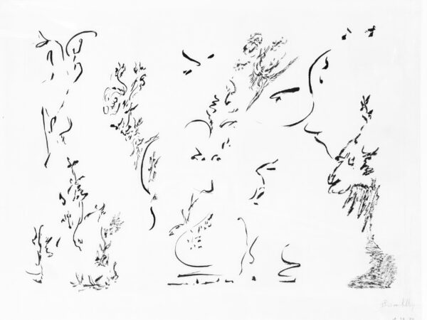BONNELALBAY Thérèse. Encre sur papier. 28 x 37 cm