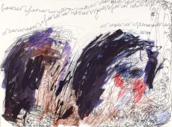 MACKINTOSH Dwight. Sans titre. 1986. Encre sur papier.
 56 x 76,4 cm