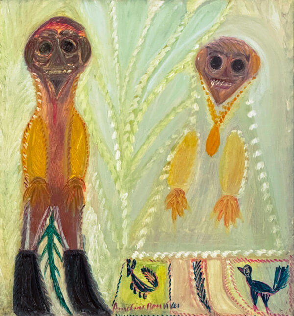 BOIX-VIVES Anselme. Entre 1962 et 1969. Signé. Huile sur carton. 52 x 48 cm